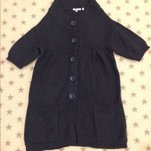 Vince Long Sweater with Short Sleeves